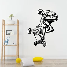 Modern Skateboarding Wall Art Decal Decoration Fashion Sticker Pvc Wall Decals Wall Decals