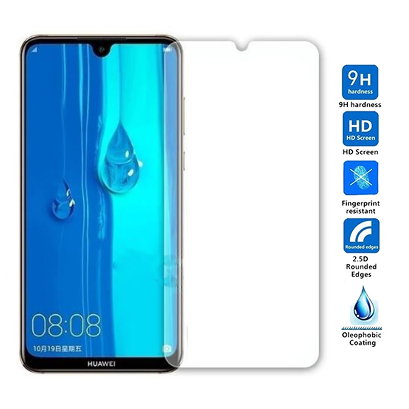 Закаленное стекло для Huawei nova 4E Y max Y5 Y6 Y7 Y9 Pro 2019 9e Y7S защита экрана телефона на honor play8