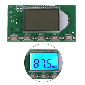 

DSP PLL 87-108MHz Digital Wireless Microphone Stereo FM Transmitter Module Board Drop Shipping Support
