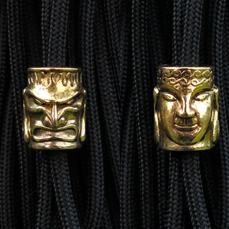 10 قطع Paracord الخرز معدن سحر الجمجمة ل Paracord سوار إكسسوارات بقاء DIY قلادة ل paracord سكين اسهم