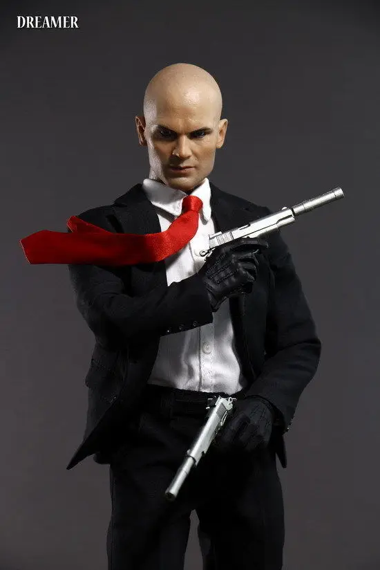 Коллекционная кукла Hitman 47, масштаб 1/6, полный набор, экшн-фигурка, костюм для головы, тела, одежды и аксессуаров, модель игрушек в подарок