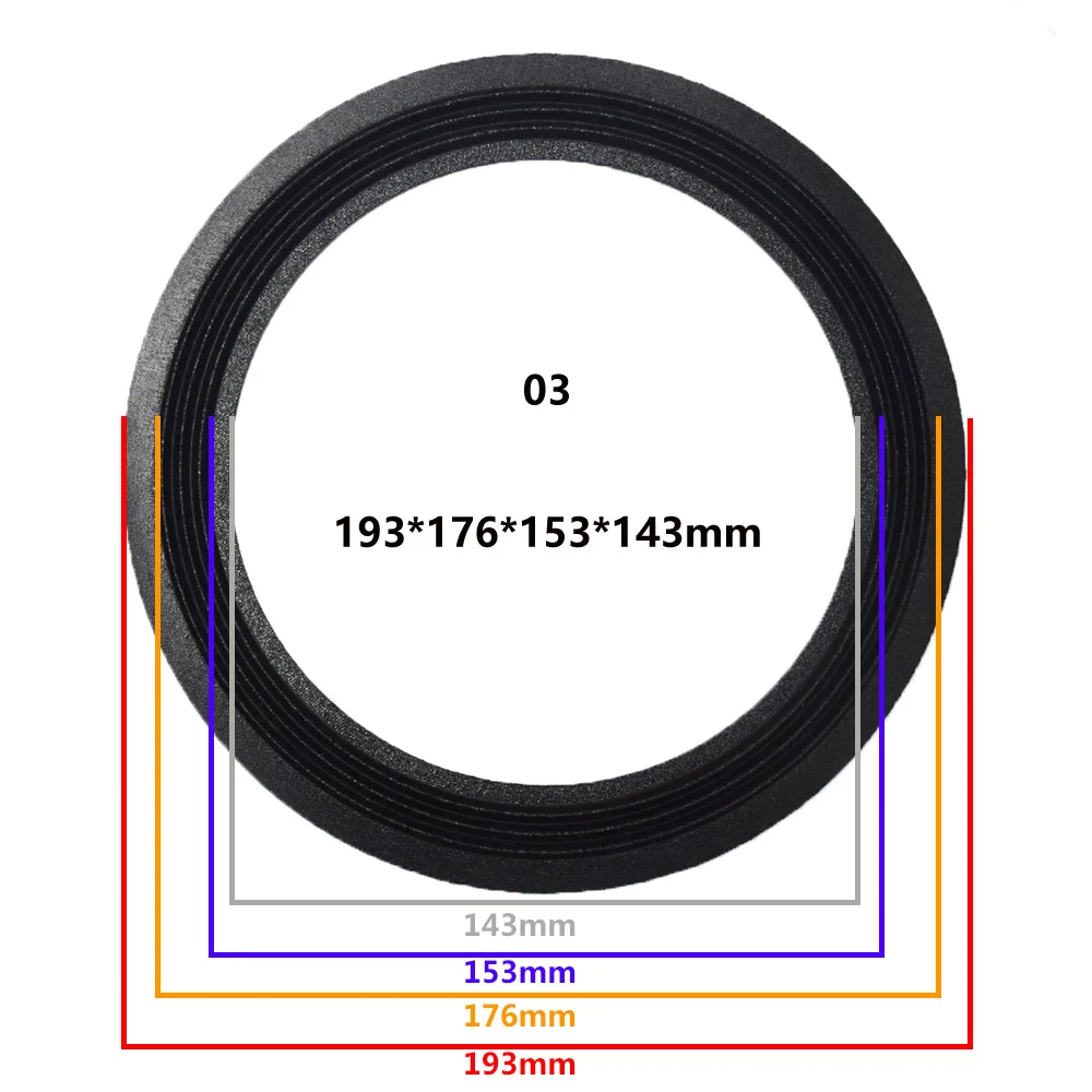 8 дюймов Динамик объемный край ткани сбоку НЧ-динамик для ремонта с подворачивающимся краем сабвуфер кольцо DIY Repair аксессуары Динамик суспензий - Цвет: 03