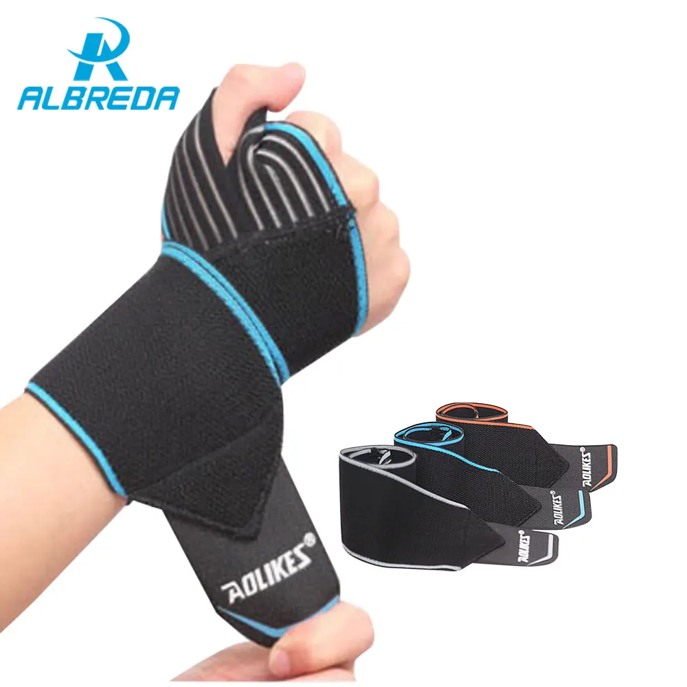 

ALBREDA Adjustable Wrist Support Sport Sprain Professional Sport Protection Wristband Fitness Weight Lifting Exercise wrist wrap