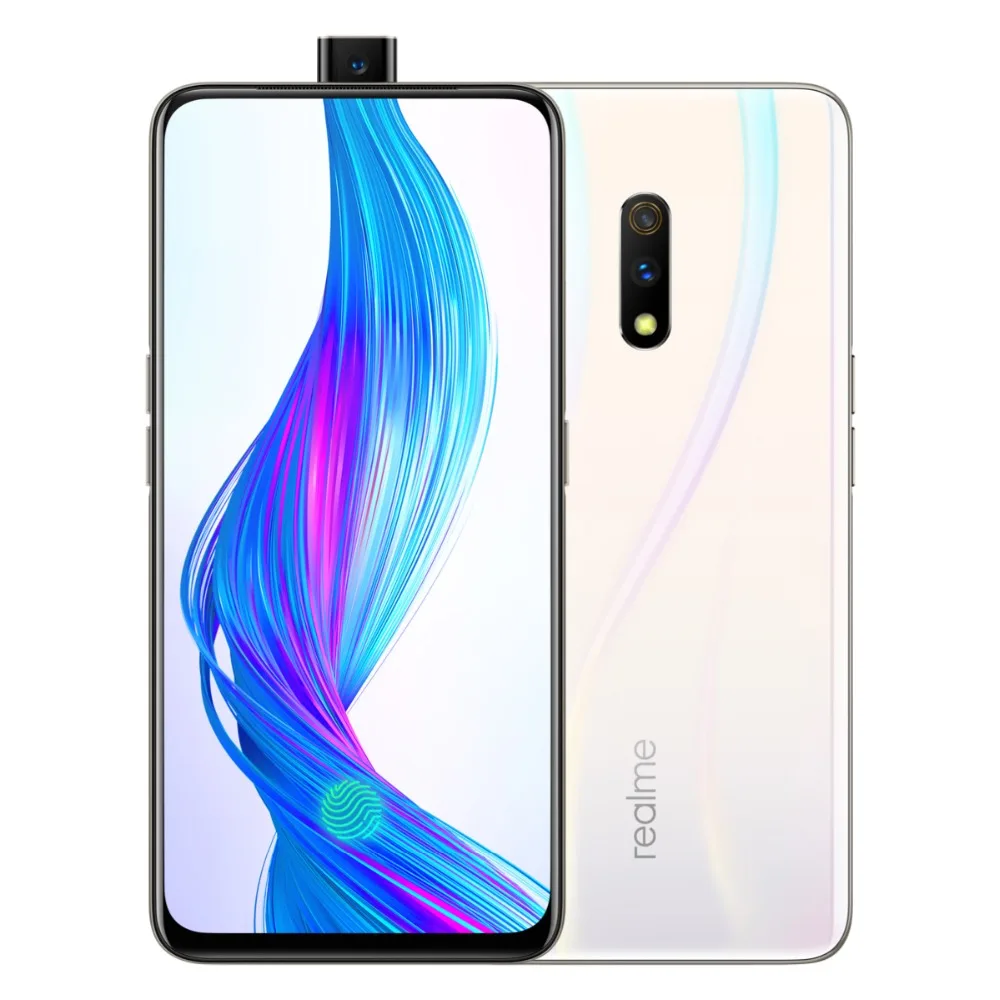 Мобильный телефон Realme X, 6,35 дюймов, AMOLED экран, 4 Гб ОЗУ, 64 Гб ПЗУ, Восьмиядерный процессор Snapdragon 710, 3765 МП, мАч, смартфон Super VOOC