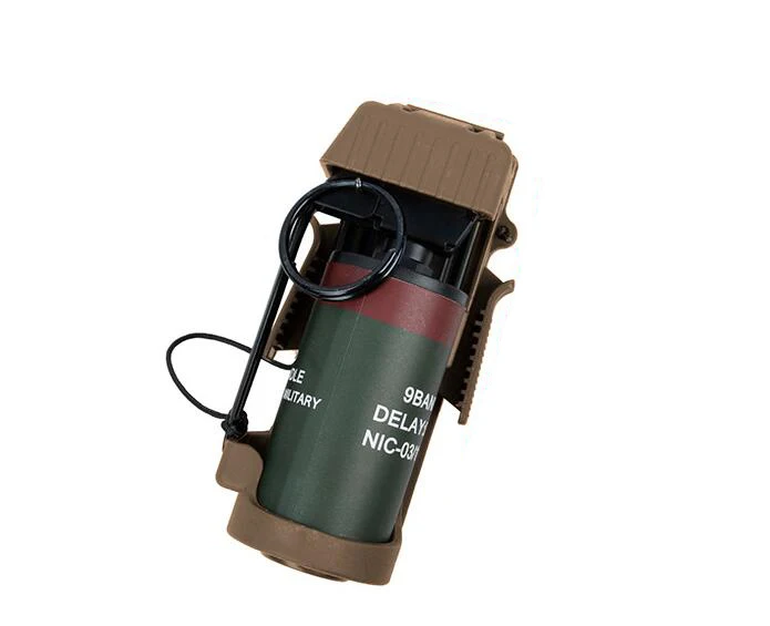 

Airsoft Cosplay Fun MK13 Flashbang Gren & MOLLE Trigger Holder Pouch Set Coyote Brown CB OD BK(STG051059)