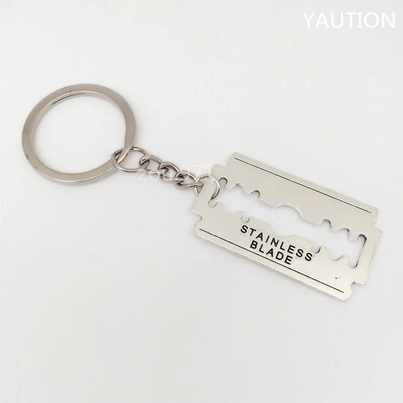 

1Pcs Mini Creative Key Chain Ring Keyring Metal Keychain Gift Electric blade