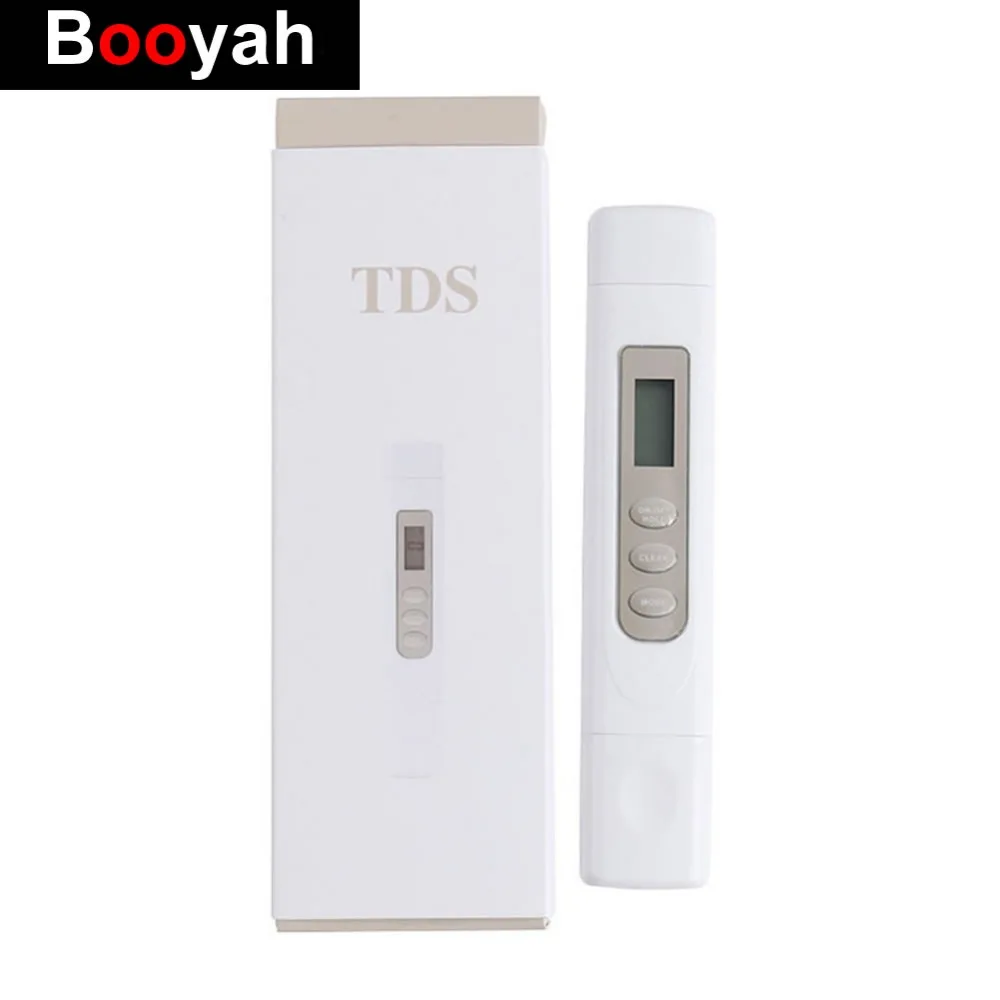 Booyah белый измеритель краски TDS портативный тестер качества воды 0 9999ppm Зонд из
