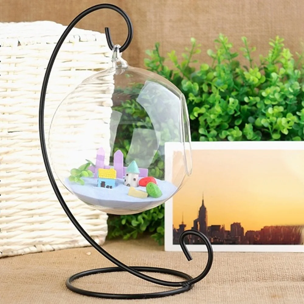 Wall Hanging Glass Plant Pot Container Terrarium Plants Flower Vase