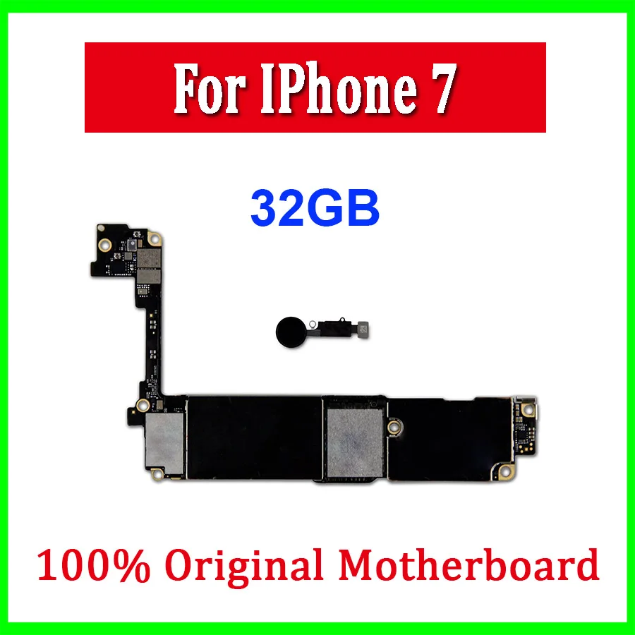 

32gb 128gb 256gb For iPhone 7 Motherboard Original Unlocked Logic Board For iphone 7 With Tocuh ID Full Chips IOS Good Working
