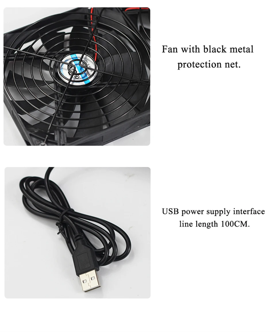 Мульти-вентилятор комбинация 140 мм вентилятор с грилем, Силиконовая накладка, 5 в USB тихий вентилятор охлаждения для мини-ПК/PS4/PS3/Xbox/роутера