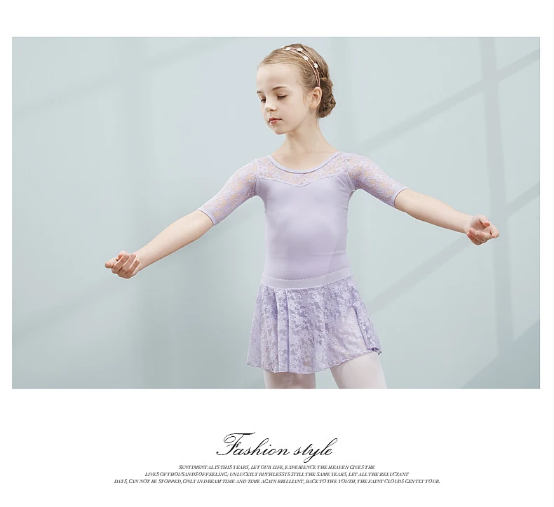 Балет Хлопок и спандекс балетное платье пачка балетки для девочек Дети Высокое качество тюль с короткими рукавами для танцев гимнастическое трико