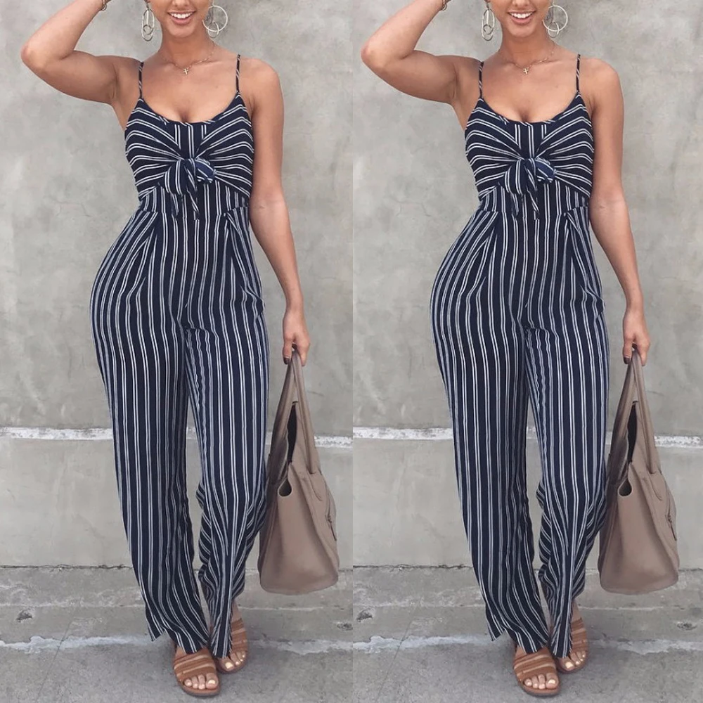 New arrival Hot Sexy Ladies Women Clubwear Playsuit Bodysuit Party Jumpsuit Romper Chiffon Sleeveless Long Trousers US