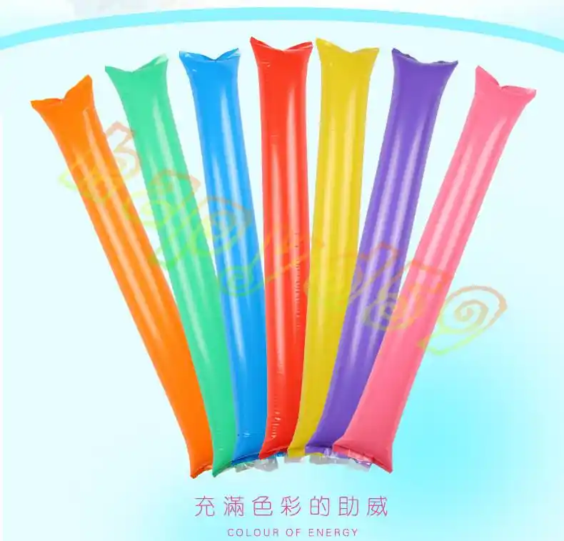 10 pçs inflável cheerleaders cheerleaders vara inflável contra torcendo varas fabricante de ruído ballon festa concerto suprimentos