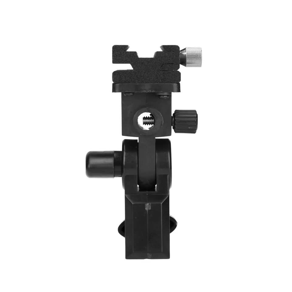 Dual Flash Bracket Hot Shoe Speedlight Stand Umbrella Holder Light Stand Bracket Mount 1 4 To 3 8