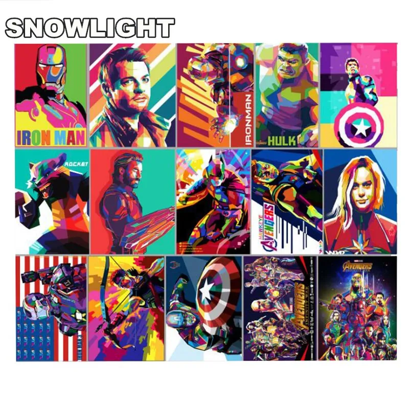 50 Pcs/lot Colorful Waterproof Super Hero Stickers For MARVEL Graffiti Sticker For Skateboard Luggage Laptop Notebook Car