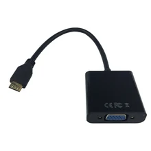 Golden Plated Mini HDMI Male to VGA Female Cable Adapter Mini HDMI to VGA Converter for Laptop,Tablet ,PC,HDTV , Raspberry Pi