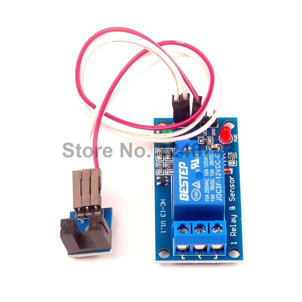

DC 12V 1 Channel Groove Type Optical Coupler Trigger Speed Sensor Relay Module