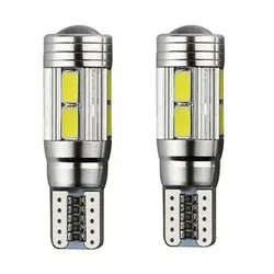 50 шт. T10 светодиодный Canbus 194 W5W 5630 Светодиодный 10 SMD без ошибок для чтения автомобиля свет номерного знака Лампа зазор свет двери свет