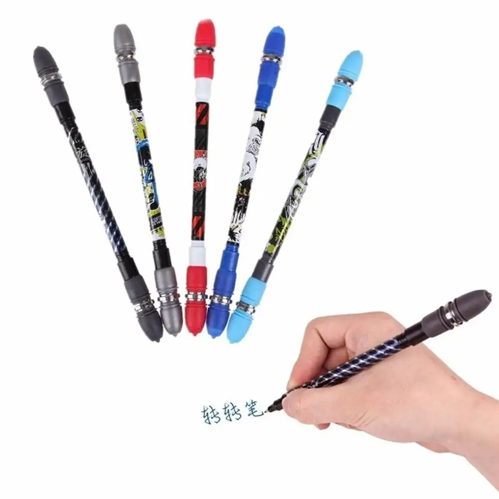 

New Arrival 22cm Blue Ink 0.5mm Spinning Ballpoint Pen Finger Rotate Play Gaming Stationery