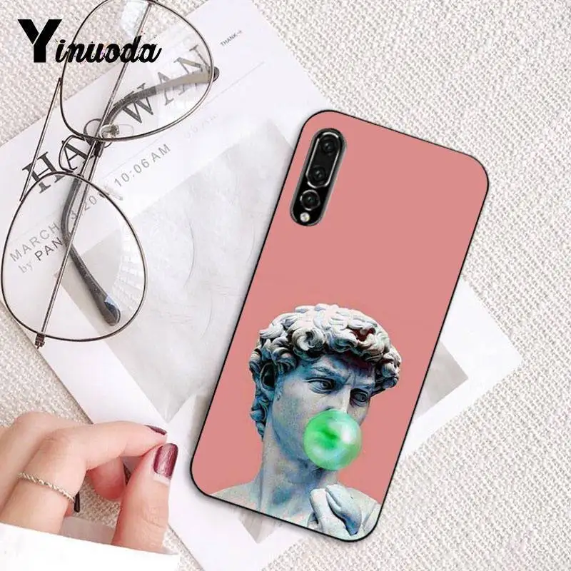 Yinuoda Art Mona Lisa David lines Cover Black Phone Case for Huawei P9 P10 Plus Mate9 10 Mate10 Lite P20 Pro Honor10 View10 Yinuoda Art Mona Lisa David lines Cover Black Phone Case for Huawei P9 P10 Plus Mate9 10 Mate10 Lite P20 Pro Honor10 View10