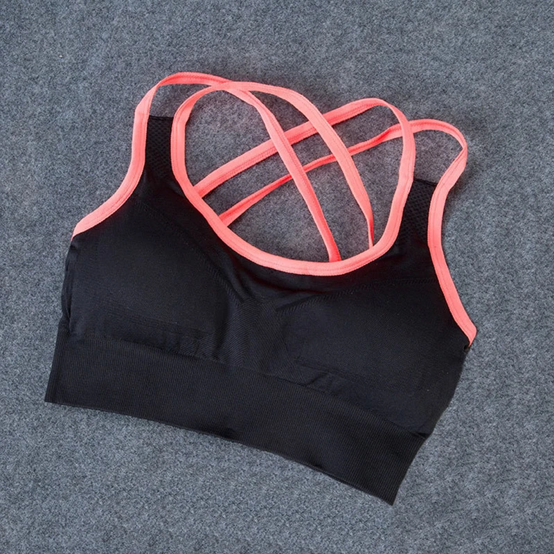 

JULY'S SONG Women Seamless Underwear Padded Active Bra Wire Free Bra Ladies Nylon Full Cup Lingerie Breathable for Female