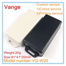 2 шт./лот, электронный модуль, проектная коробка 81*41*20 мм, корпус из АБС-пластика, корпус diy, настенный, изготовлен из экструдированной формы