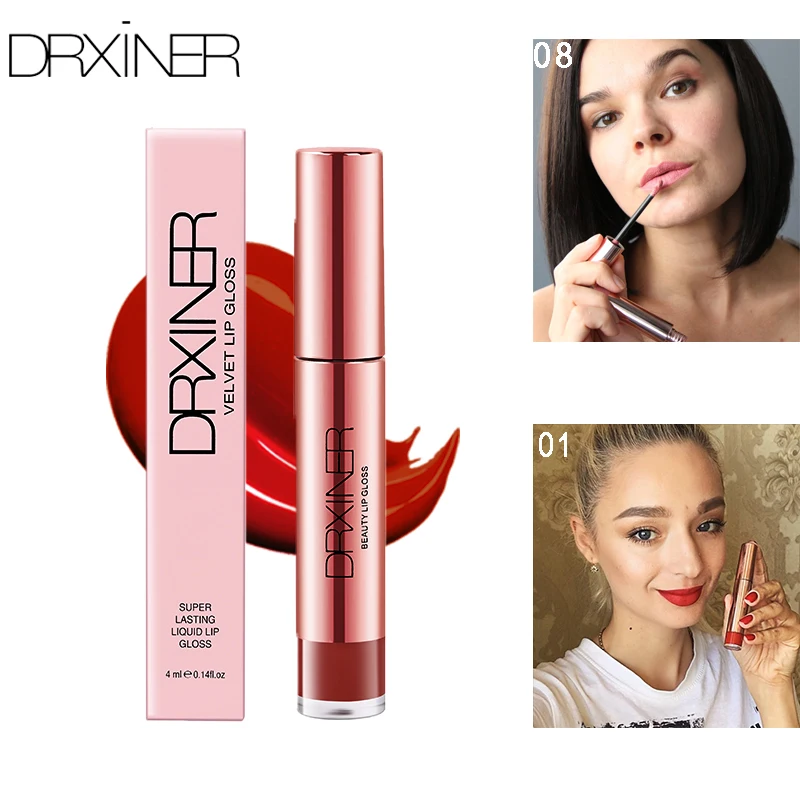 

Drxiner Matte Lipstick Liquid Lipstick Red Velvet Lip Gloss Lip Tint Waterproof Lipstick Long Lasting Lipgloss Makeup Cosmestics