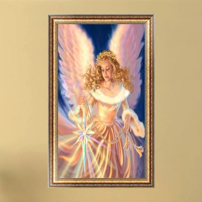 

NEW 5D Diamond DIY Painting Angel Girl Diamond Embroidery Cross Stitch Home Decor 40cm*25cm