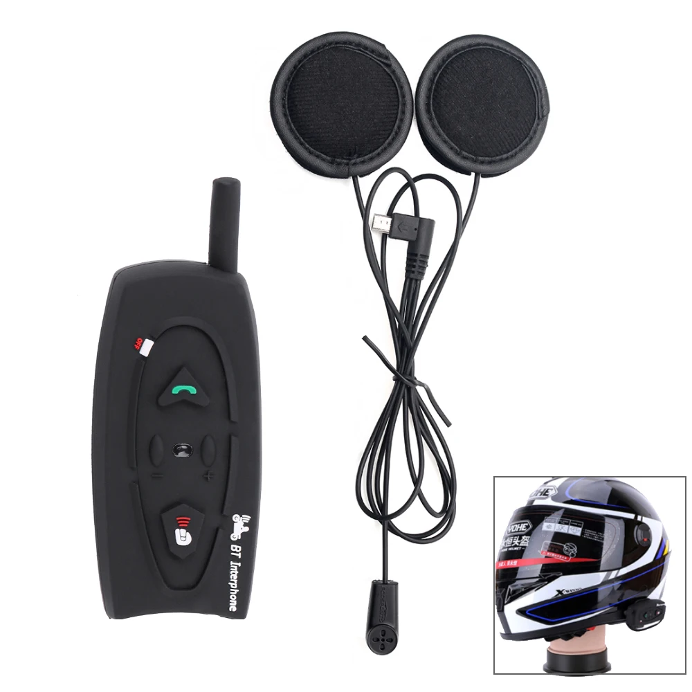 Buy V2 Motorcycle Helmet Bluetooth Headset