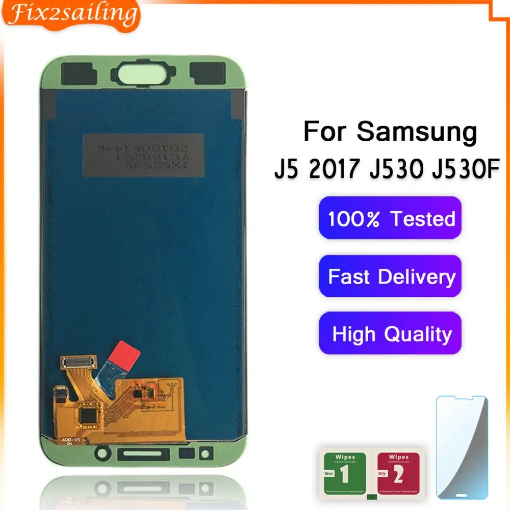 FIX2SAILING lcd для samsung J530 lcd сенсорный экран дигитайзер в сборе для samsung Galaxy J5 Pro J530 J530F J530FM регулируемый