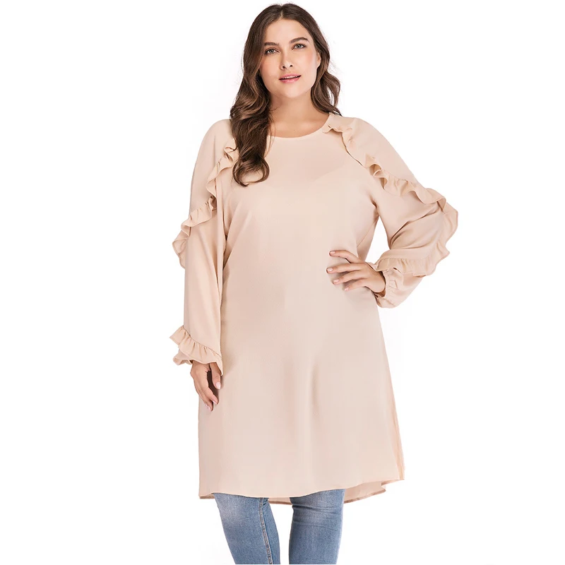 

Muslim Sleeves Clothes Women Tops 2019 Arabic Turkey Islam Long Top Abaya Ropa Mujer Musulmana Saudi Top Islamic Blouse Clothing