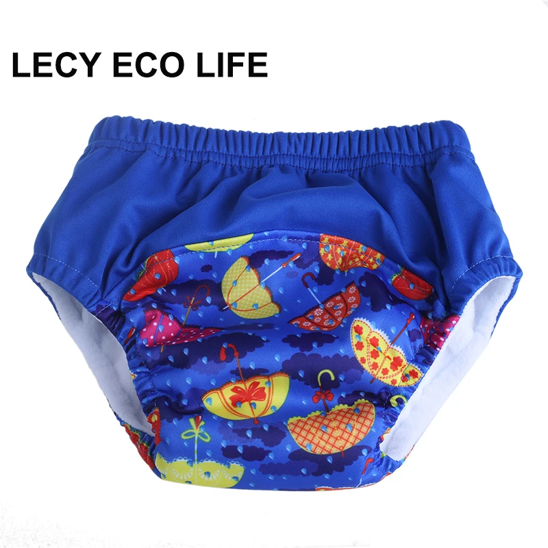 

Pull up design reusable toddler potty training Pants with absorbent microfiber, stay dry microfleece inner baby waterproof pants