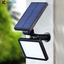 48LED Солнечная энергия прожектор садовый Газон лампа Ландшафтные Огни наружное освещение водонепроницаемый домашний двор дорожка настенный светильник