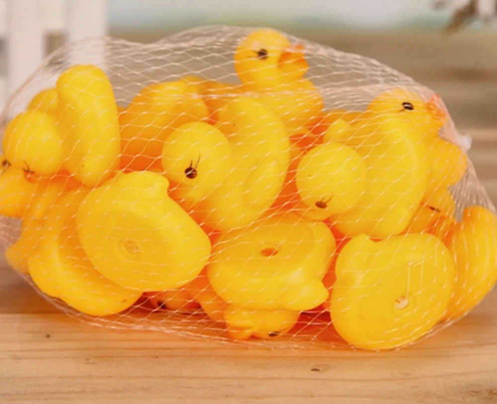 Brinquedos de Banho do Bebê Jogo de Corrida Bonito Flutuante Squeeze Animal Amarelo Borracha Pato Brinquedos Engraçado Banho Água Patos 200 Pçs 10 bebê flutuante squeeze animal amarelo borracha pato