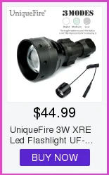 UniqueFire Zoom 3 режима фонарик UF-1505 XP-E Led Регулируемый 38 мм выпуклая линза перезаряжаемая лампа Факел+ зарядное устройство