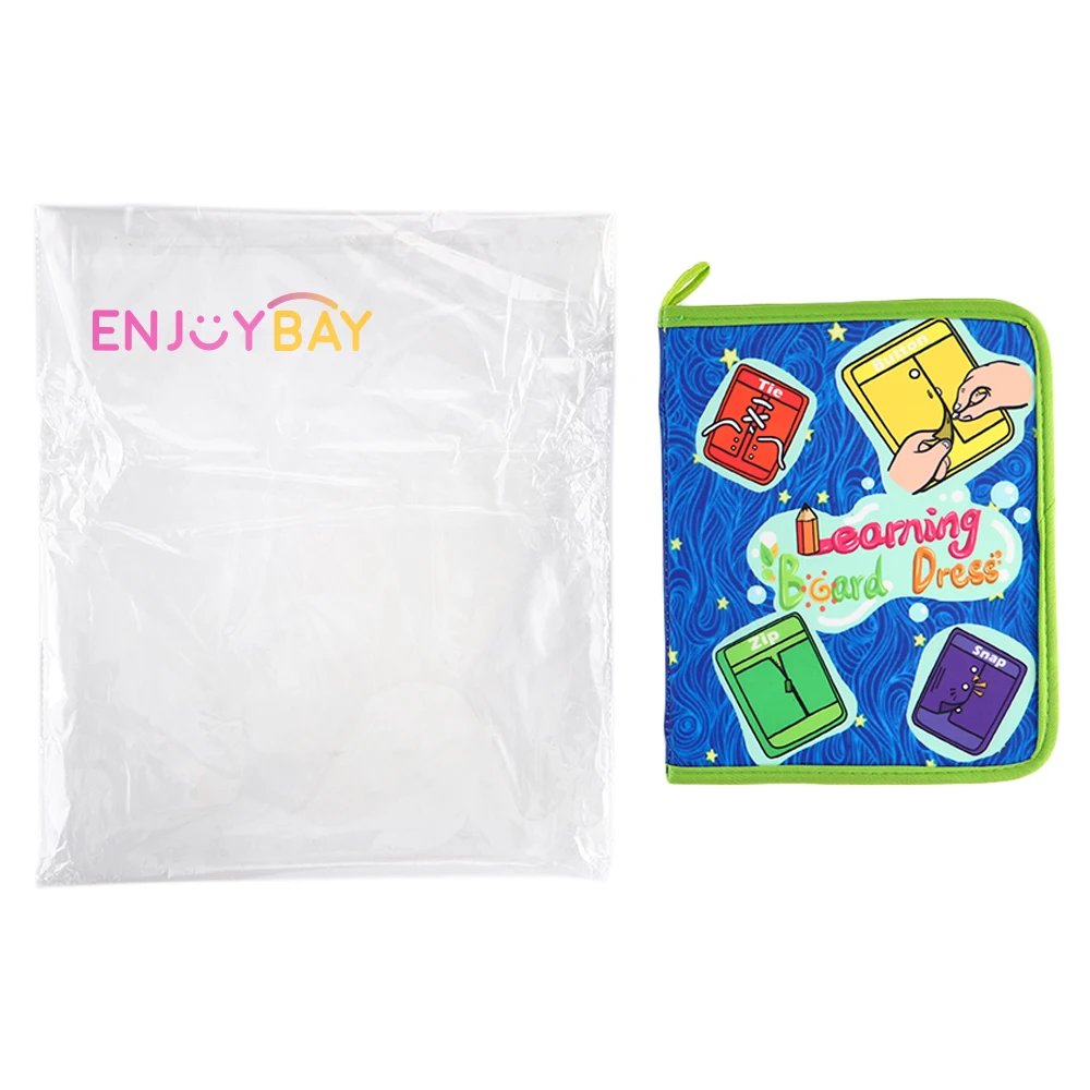 Enjoybay Baby Educational Toys Dress Teaching Board Cloth Book for Zip/Snap/Button/Buckle/Lace/Tie Early Learning Toy for Child Enjoybay Baby Educational Toys Dress Teaching Board Cloth Book for Zip/Snap/Button/Buckle/Lace/Tie Early Learning Toy for Child