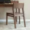 Луи модный стул из обеденного гарнитура из чистой твердой древесины из американского черного ореха Цвет Белый Дубовый кабинет еды мебель - Цвет: The walnut color