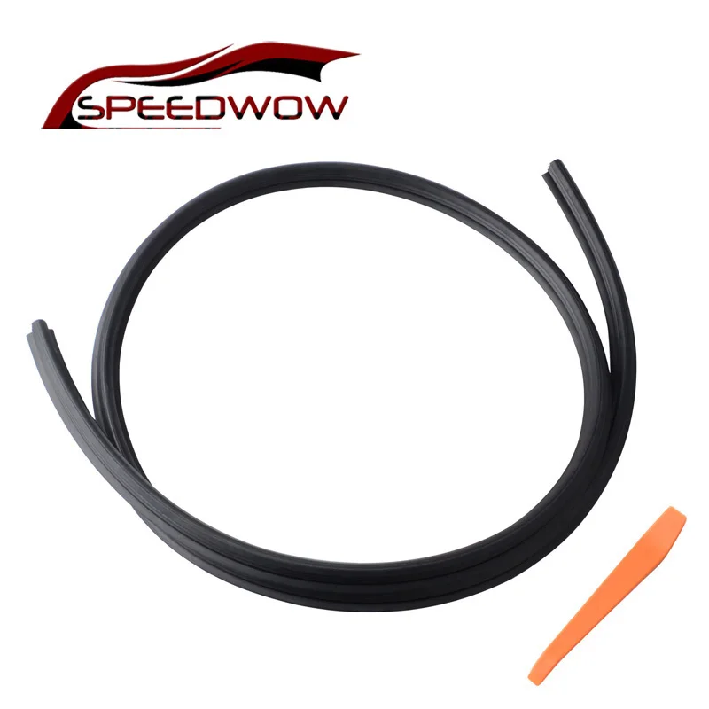 

SPEEDWOW 1.6M Rubber Car Dashboard Windshield Sealing Strips Soundproof Dustproof Sealing Strip Black Car Interior Accessories