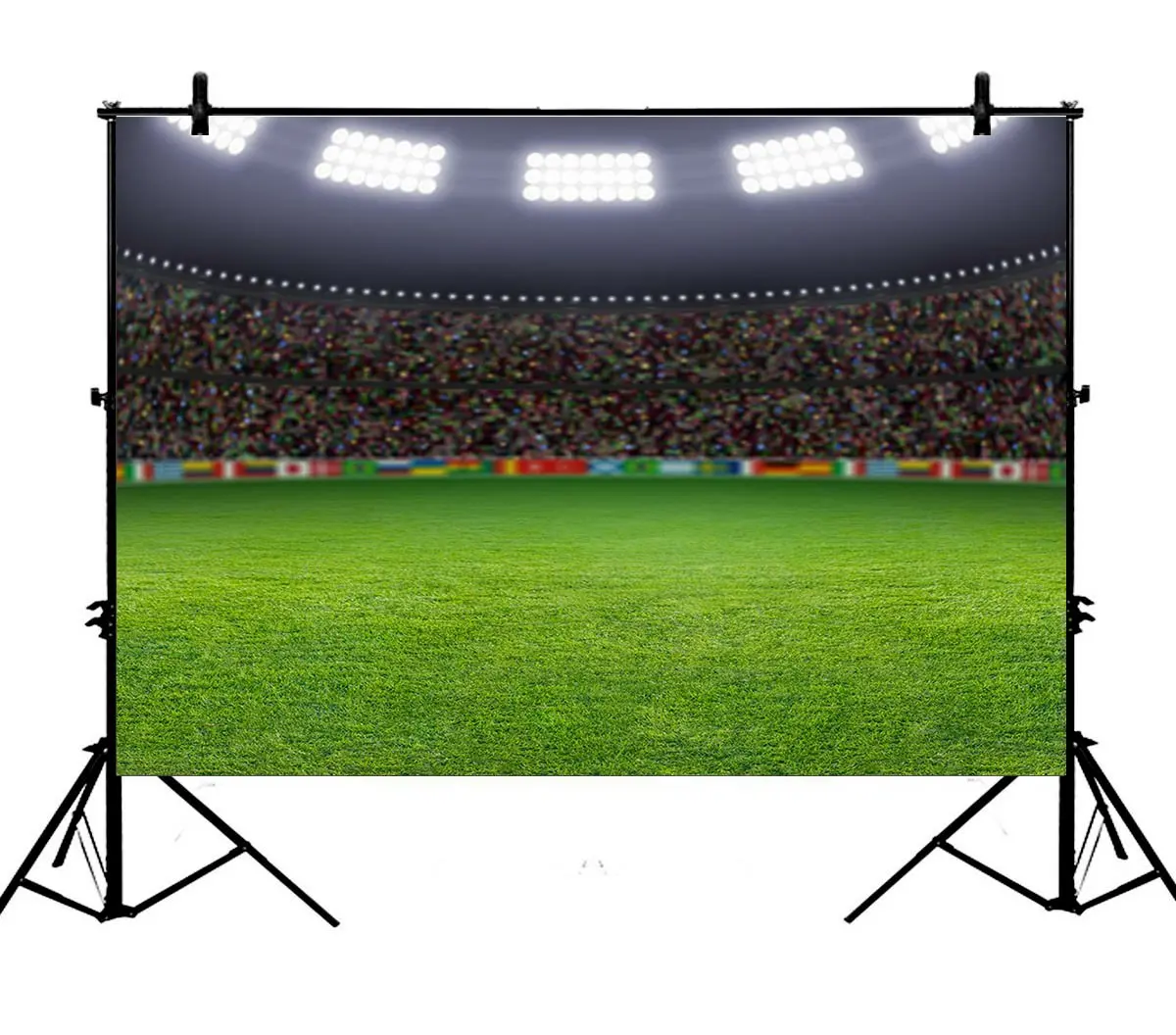 

5x7ft Sports Grapher Soccer Football Field Polyester Photo Background Portrait Backdrop