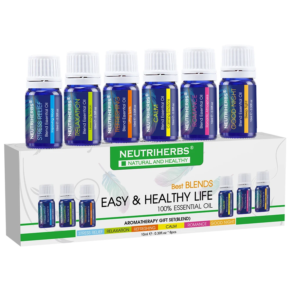 

Neutriherbs 6 in 1 Pure Natural Essential Oil Skin Care Sweet Atmosphere Can Be Used in The Bath Aromatherapy Essential Oil