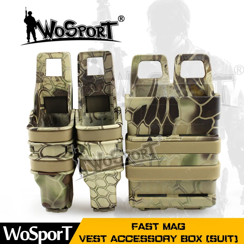 

WOSPORT FAST MAG Tactical Vest Accessory Box Pouch Outdoor suit Size Many Colors Box for Airsoft Paintball Hunting Army Military