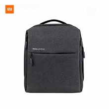 Original xiaomi mi estilo de vida urbano mochila hombros bolsa mochila mochila bolsa de la escuela bolsa de lona se adapta a 14 pulgadas portátil portátil