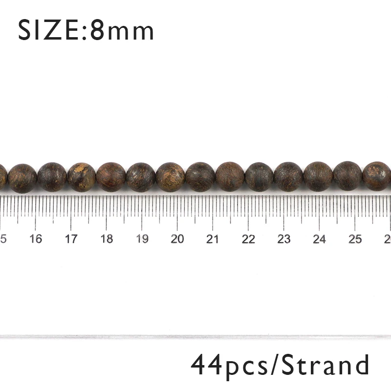 BTFBES матовый натуральный камень бронзит бусины 6 8 10 12 мм круглые руды свободные бусины для изготовления браслетов ювелирных изделий ожерелье DIY аксессуары - Цвет: ST184-8mm 44pcs