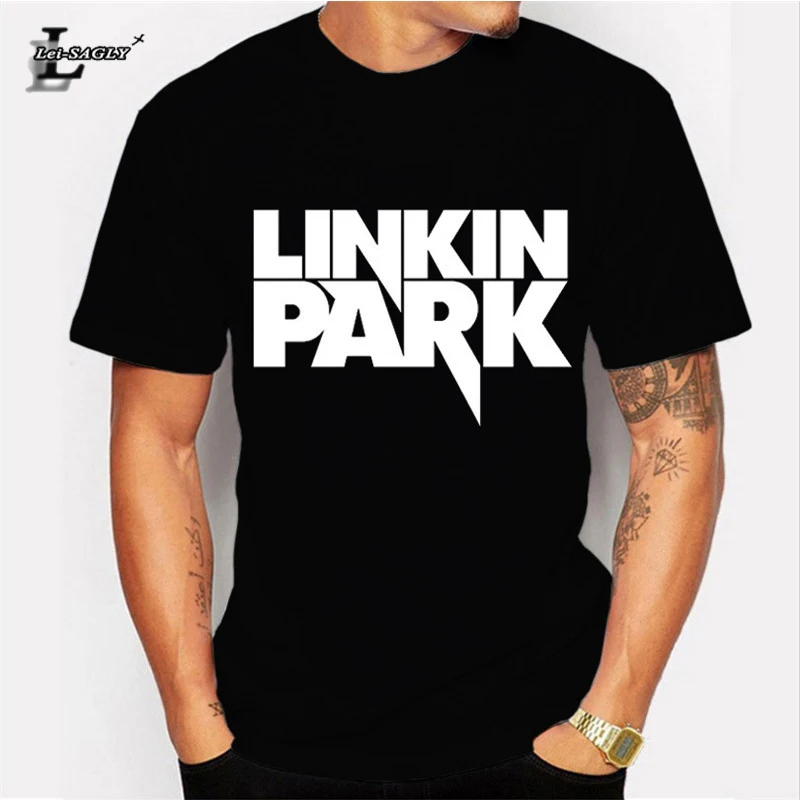

Lei-SAGLY Mens New Style Tops Linkin Park T Shirt Hip Hop Lincoln Summer Rock Men Short Sleeve T-Shirt Youth Casual Hipster Tees