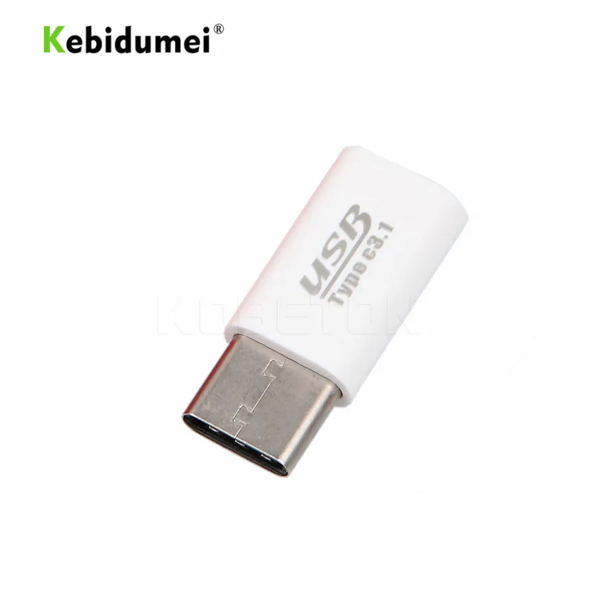Kebidumei 5 шт. Тип C штекер к микро USB mini 3 1 контактный разъем для передачи данных