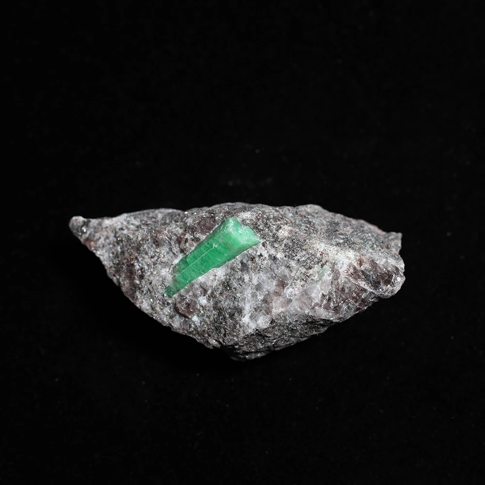 

122g NATURAL Stones and Minerals Rock Emerald green symbiosis with quartz crystal gem stone ore sample collection D1-43