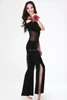 Belly dance costume sexy short sleeves top+milk silk waist pants 2pcs/suit for belly dancing set ► Photo 2/5
