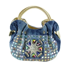 Женские джинсовые сумочки винтажные роскошные сумки на плечо со стразами женские маленькие сумки джинсовые сумки Femininas для женщин