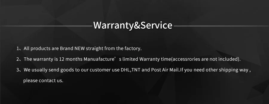 4 warranty and service
