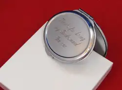 Персонализированные компактный зеркала невесты подарок Бесплатный заказ гравировка круглые компактное mirrorc заказ подарков